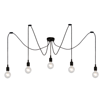 Lucide hanglamp Fix Multiple Pendel zwart 200x400 cm (hxb)
