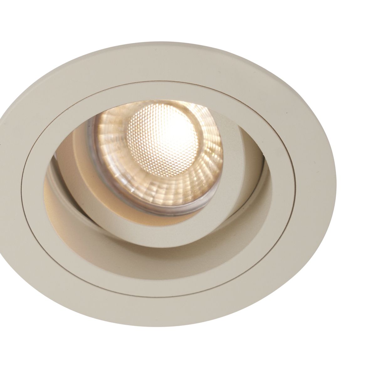 Set van 6 Moderne inbouwspot beige GU10 50mm draai- en kantelbaar - Chuck