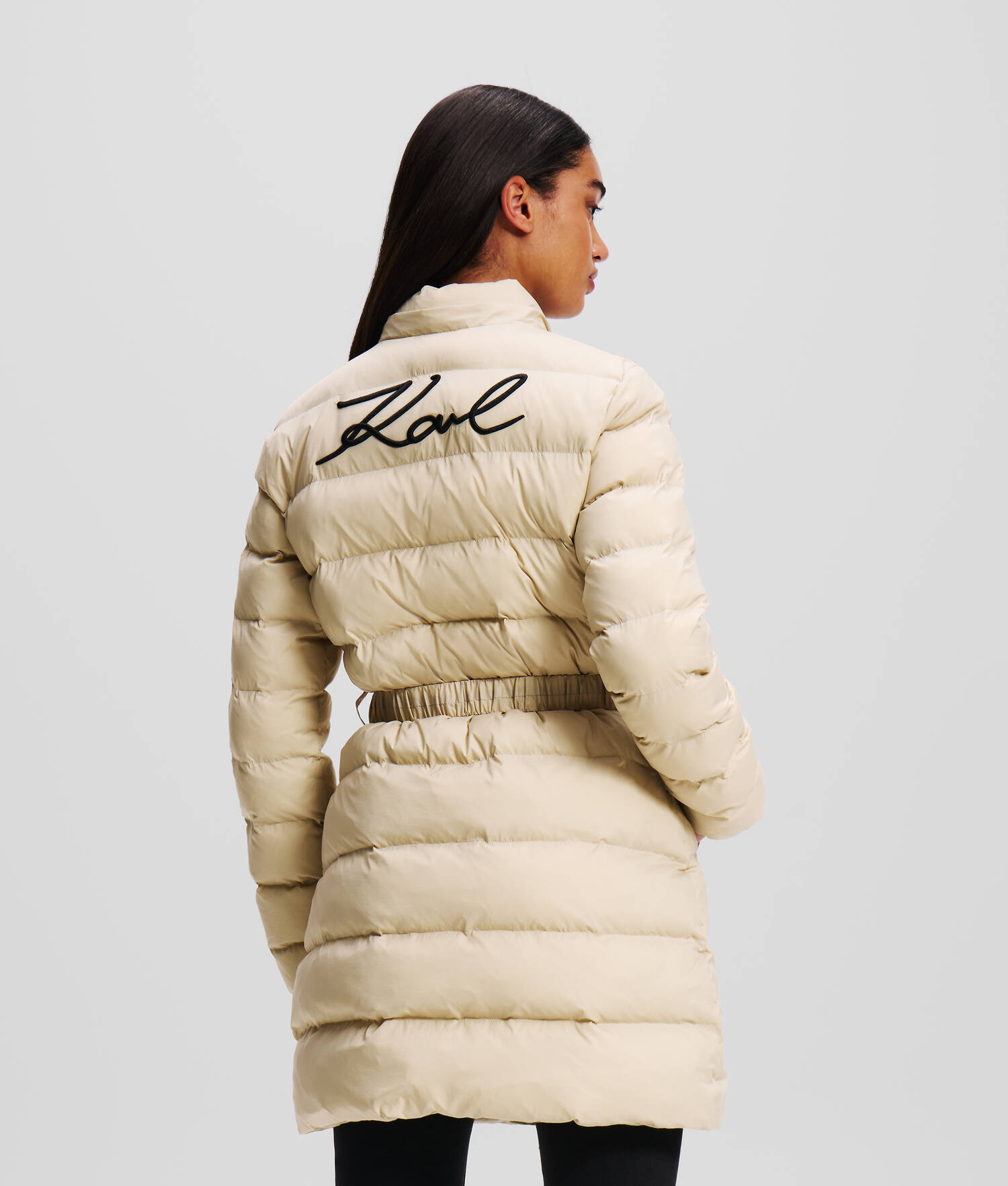 LONGUE VESTE MATELASSÉE KARL SIGNATURE