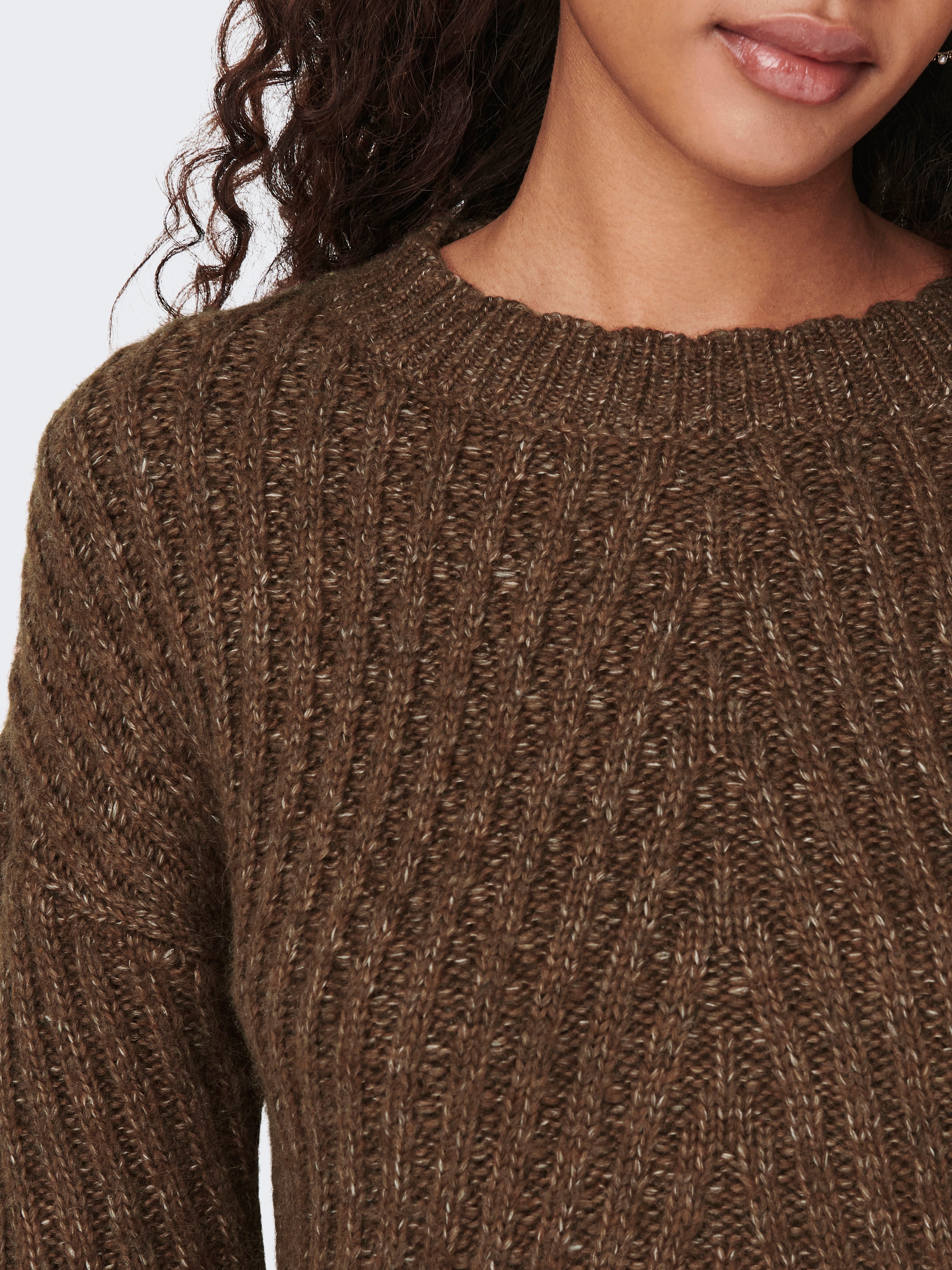 ONLNEW Strickpullover Potting Soil