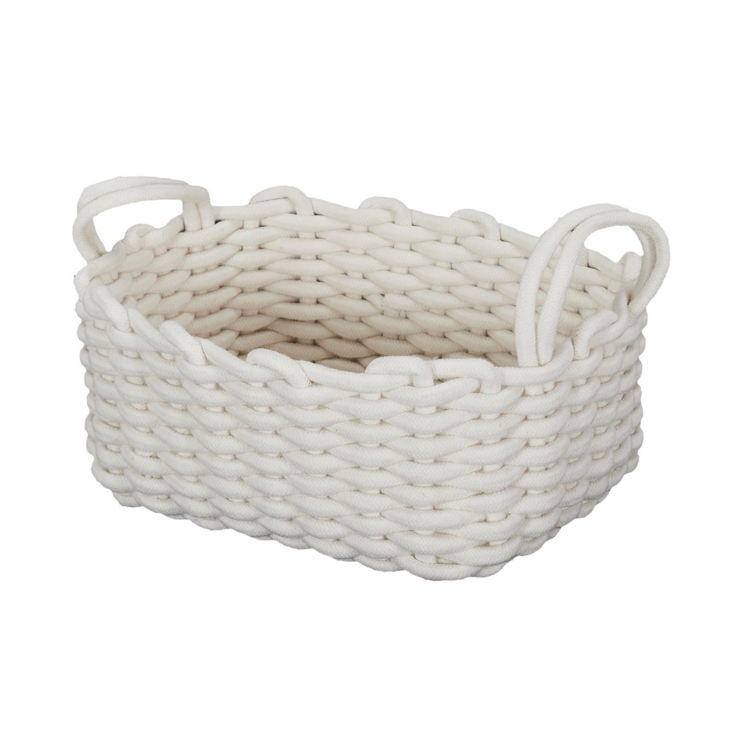 PANIER TRICOT BLANC M