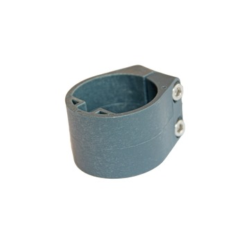 Giardino plastiek midden/eindklem voor 48 mm profielpaal RAL 7016 grijs 6 stuks