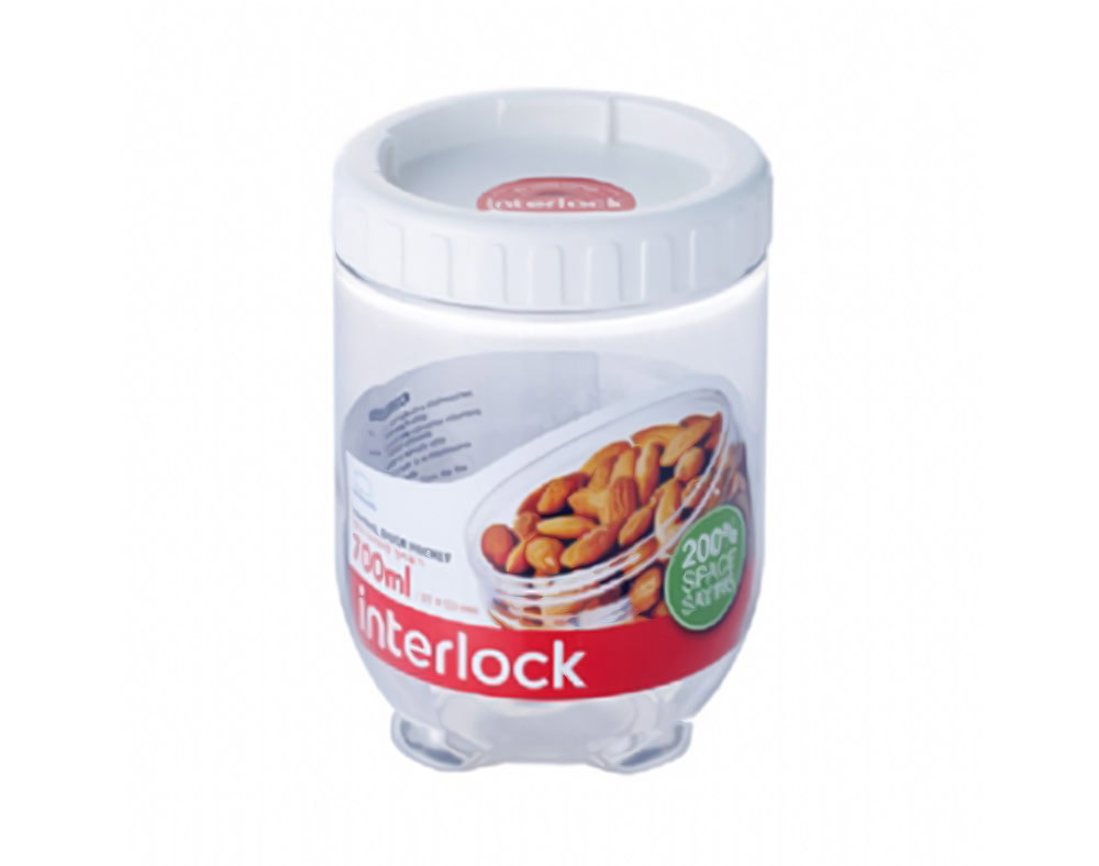 CAIXA PARA ALIMENTOS INTERLOCK EMPILHÁVEL LOCK&LOCK 700ML
