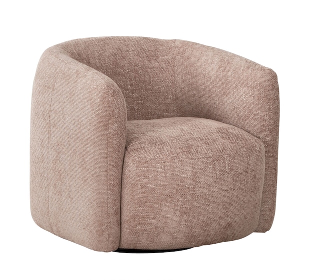 Drehsessel Alken 87x77x87 cm Beige/Braun