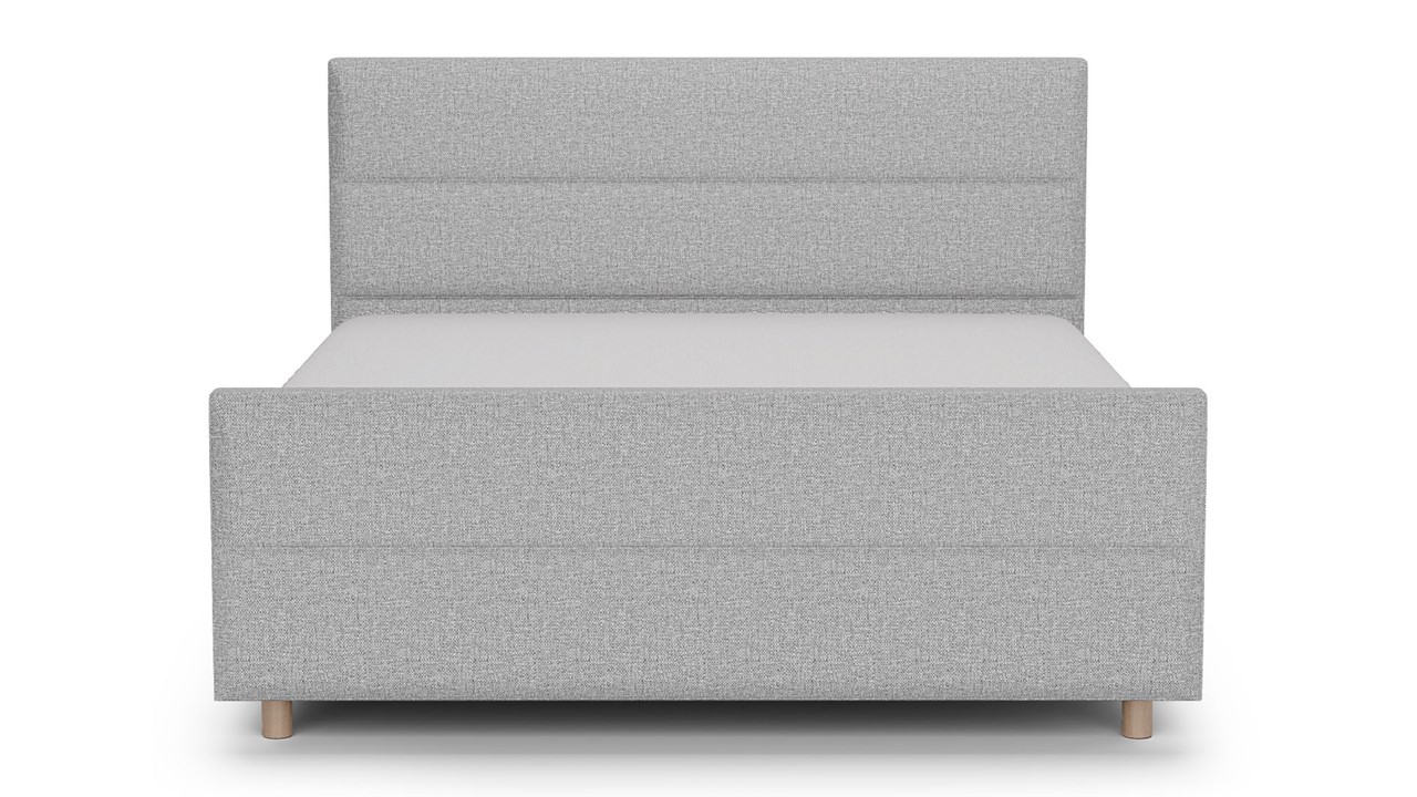 Boxspring Mica - Linen touch light grey