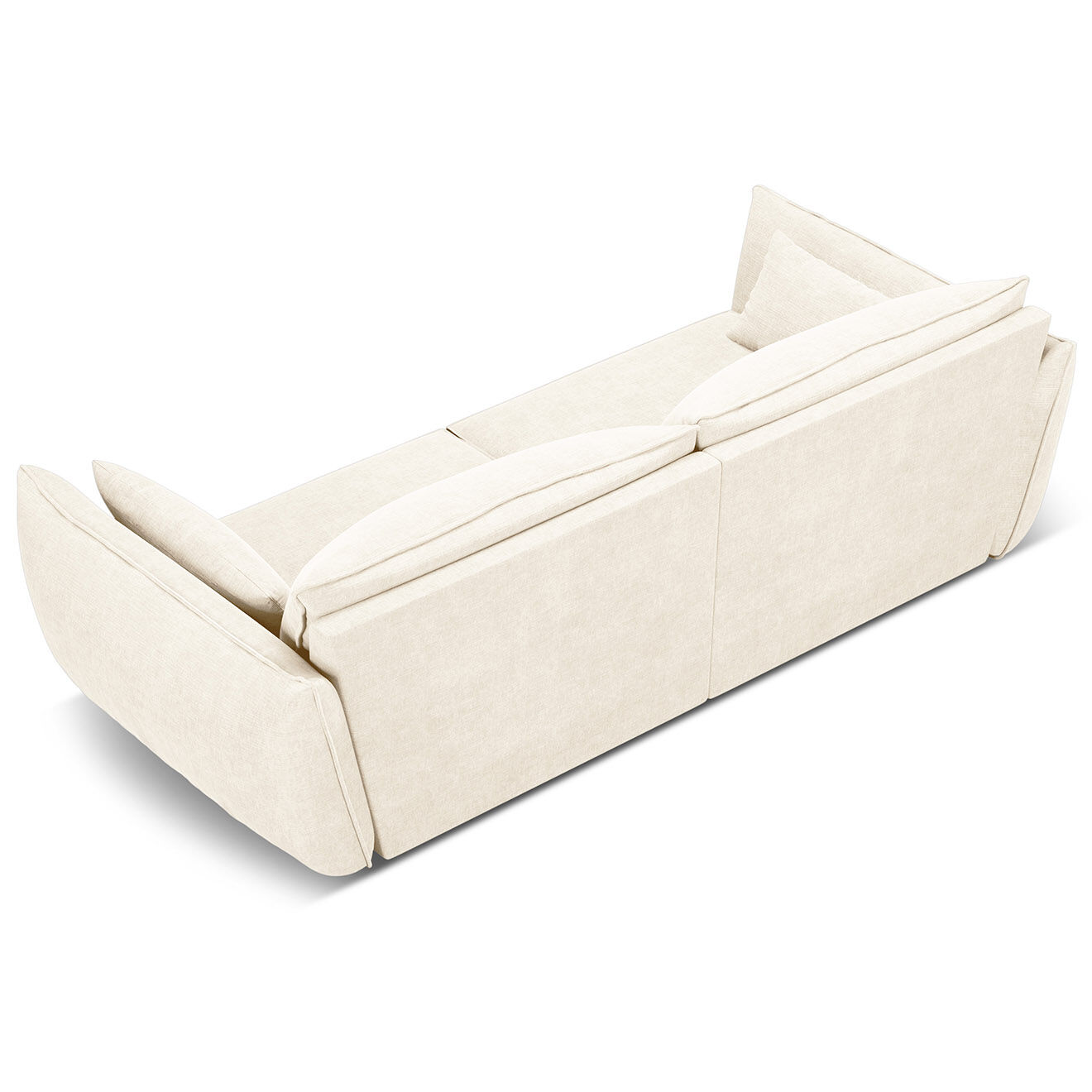 Mazzini Sofas Canapé Vanda 3 Places beige clair - 208x100x85 cm