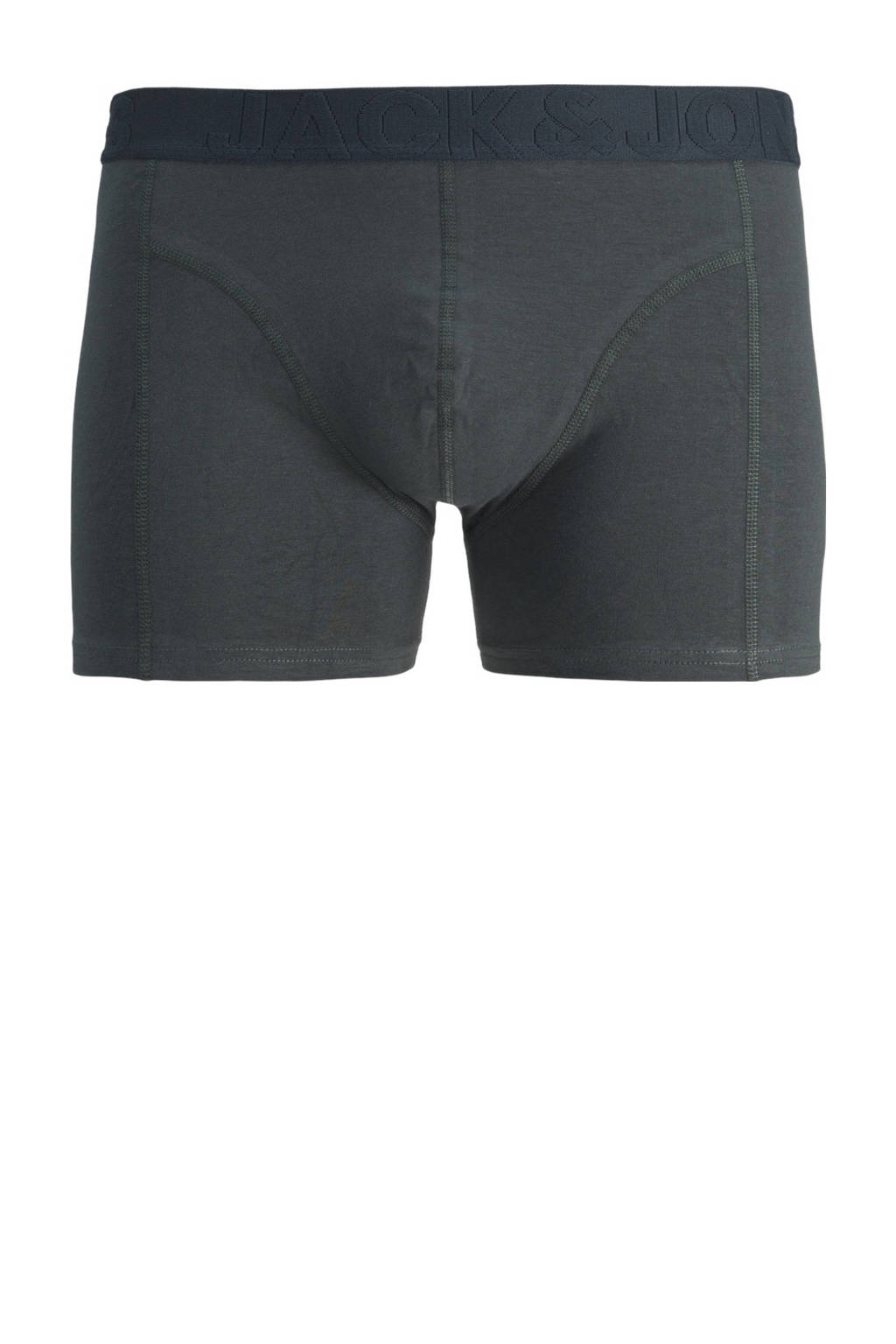 boxershort JACJONAH FLOWER - set van 3 donkergroen/lichtblauw/zwart