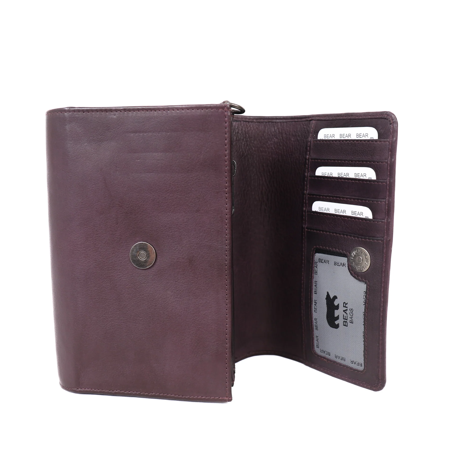 Bear Design Callisto Pelle Clutch/ Schoudertas Elly Plum CP8042