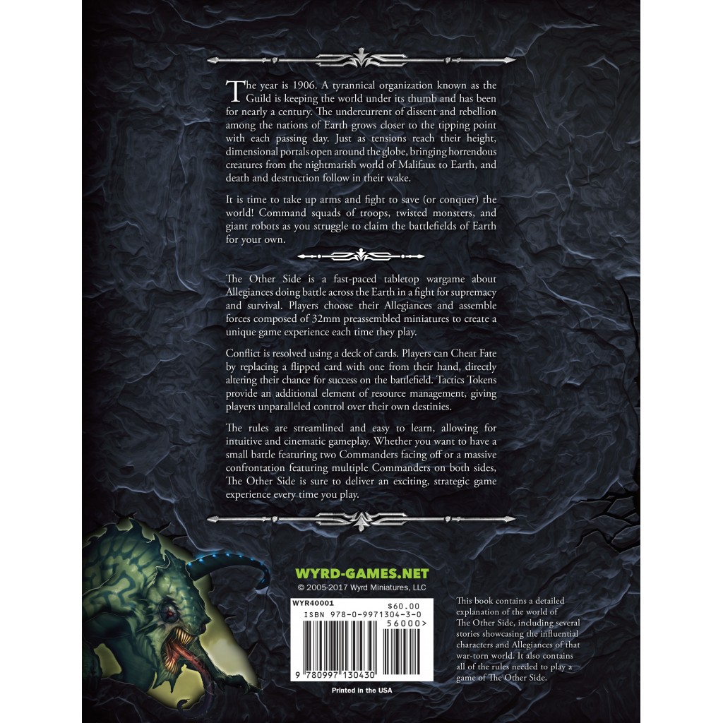 Malifaux - The Other Side rulebook