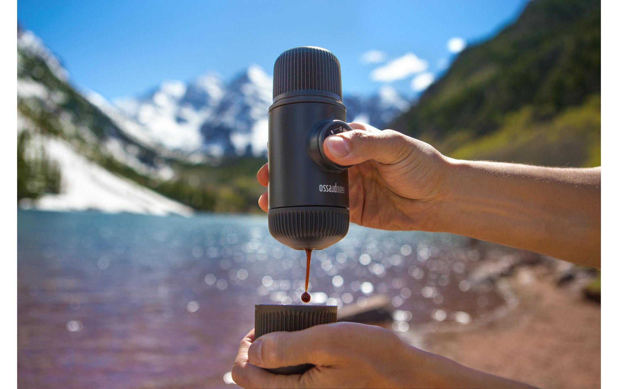 Reisekaffeemaschine Nanopresso SchwarzKompakte Kaffeemaschine für unterwegs