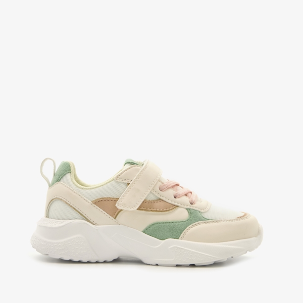 Blue Box cremekleurige meisjes dad sneakers