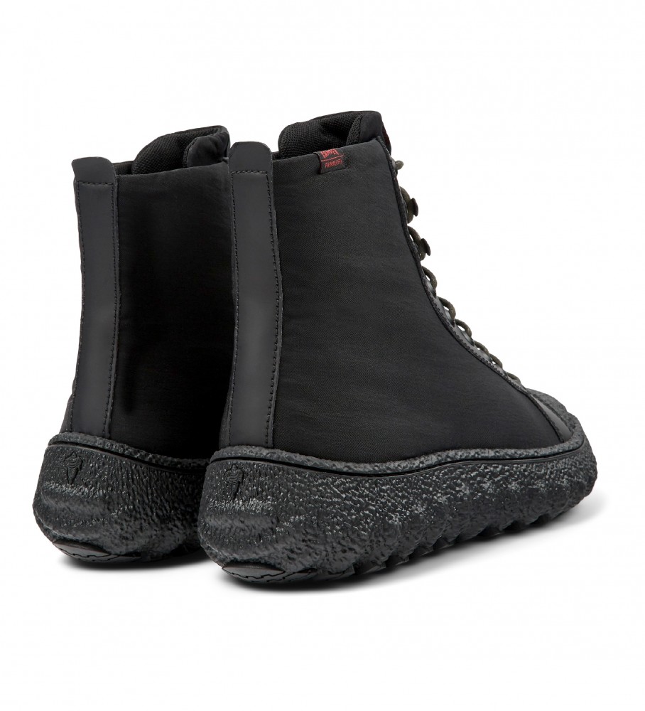 Botas de couro preto Camper Ground