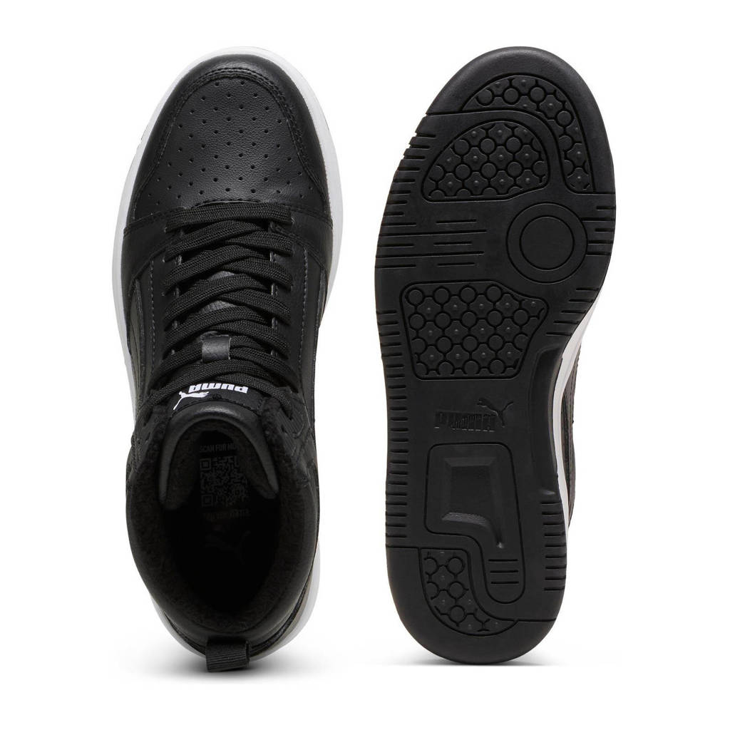 Puma Rebound v6 Mid V6 Mid sneaker zwart/wit