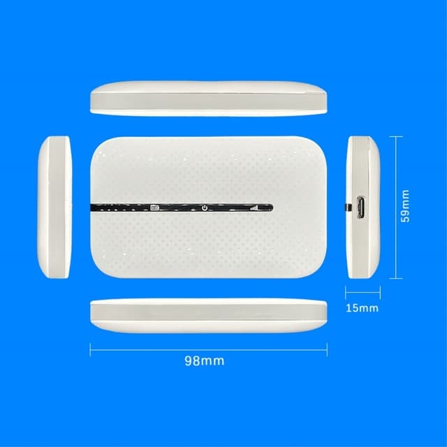 Bærbar 4G LTE-router 150 Mbps højhastighedslomme WiFi Hotspot-modem EU-version