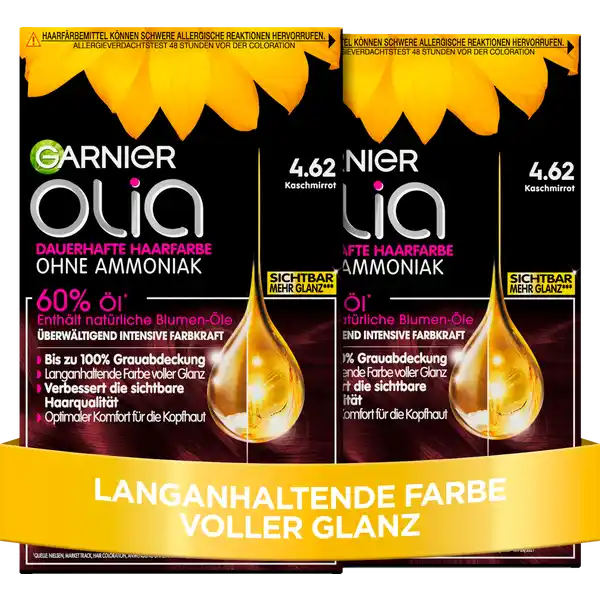 Dauerhafte Haarfarbe Coloration 4.62 Kaschmirrot Vorteilsset