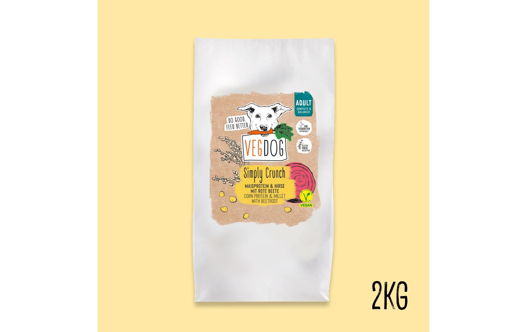 Trockenfutter Simply Crunch 2 kgHypoallergenes Alleinfuttermittel für ausgewachsene Hunde