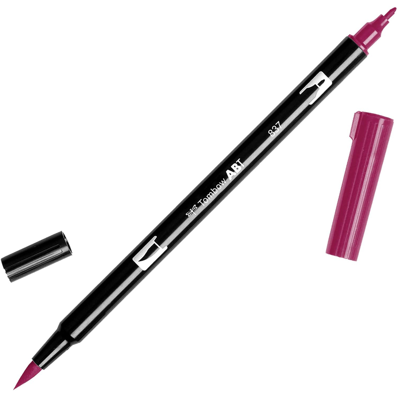 Tombow Pinselstift Dual Brush Pen ABT, 837 - wine red