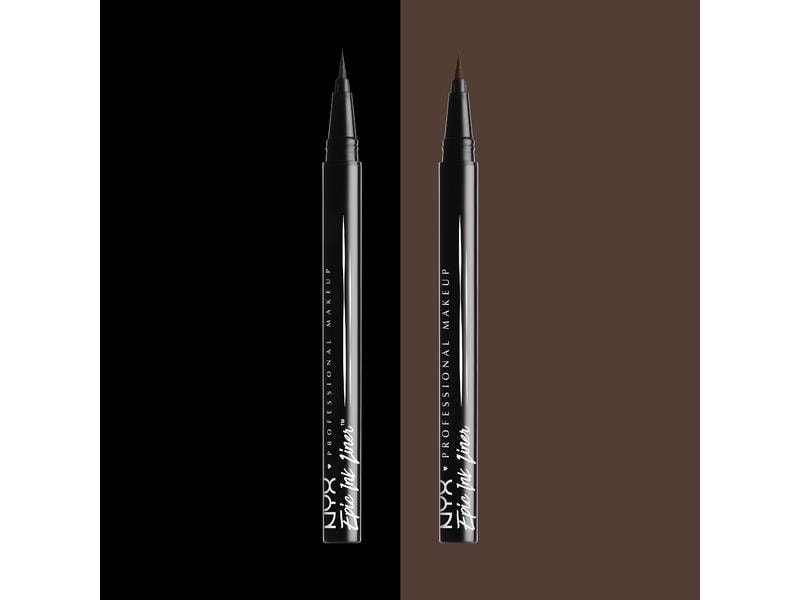 NYX Professional Makeup Eyeliner Epic Ink Black Wasserfester und veganer Eyeliner für präzise Lidstriche