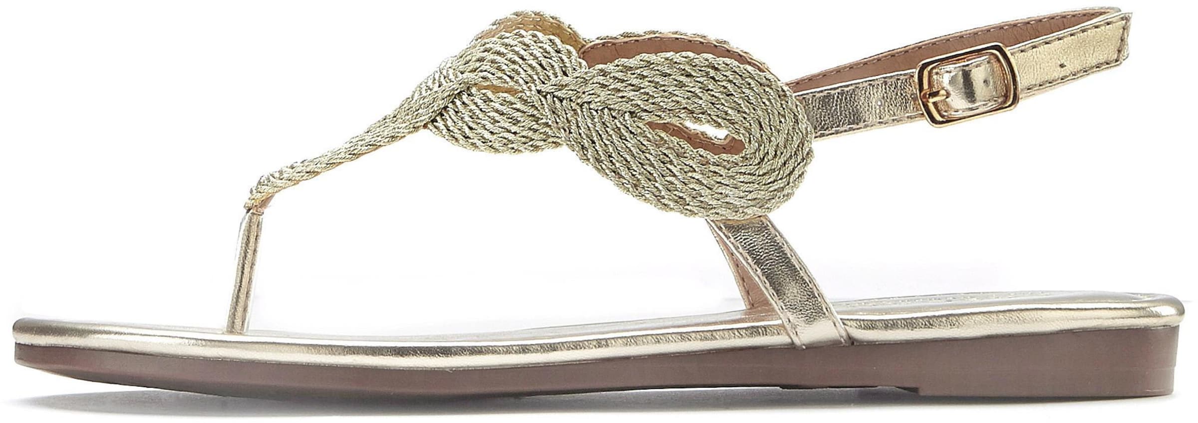 LASCANA Zehentrenner in goldfarben
