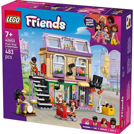 LEGO Friends Musikbutik og lejlighed 42653
