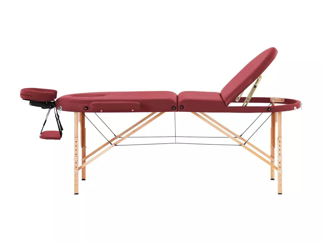 Table lit de massage PVC beige 207 x 93 x 84 cm 14_0007743
