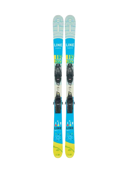 Line Wallisch Shorty Twintip Ski + FDT 4.5 Bindinger - Alpinski