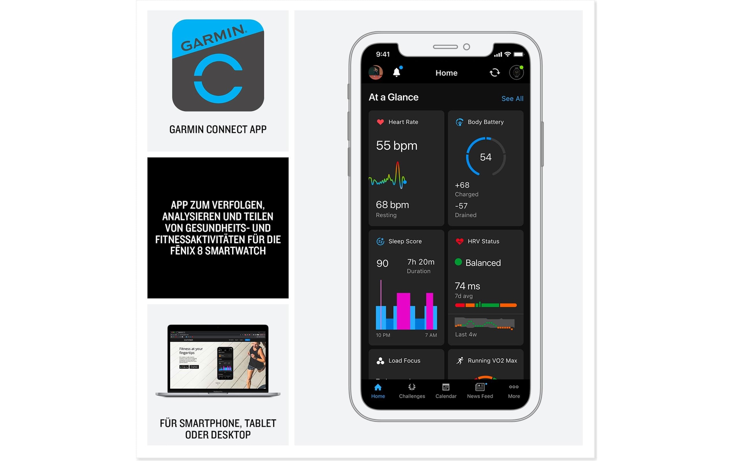 Garmin Smartwatch »Fenix 8 AMOLED, 43 mm«(/ 1,3 ″)