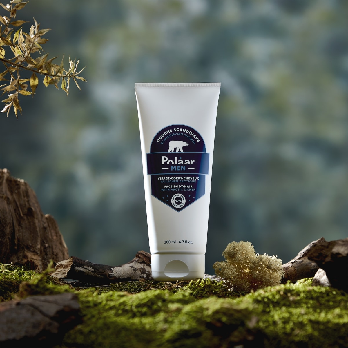 Polaar Men Polaar Men Douche Scandinave Visage, Corps &  Cheveux au Lichen Arctique