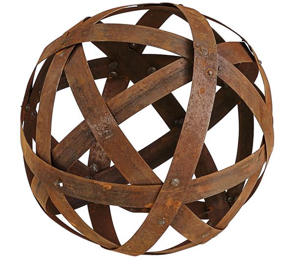 Ferrum Metall-Kugel aus Blechstreifen, rund,