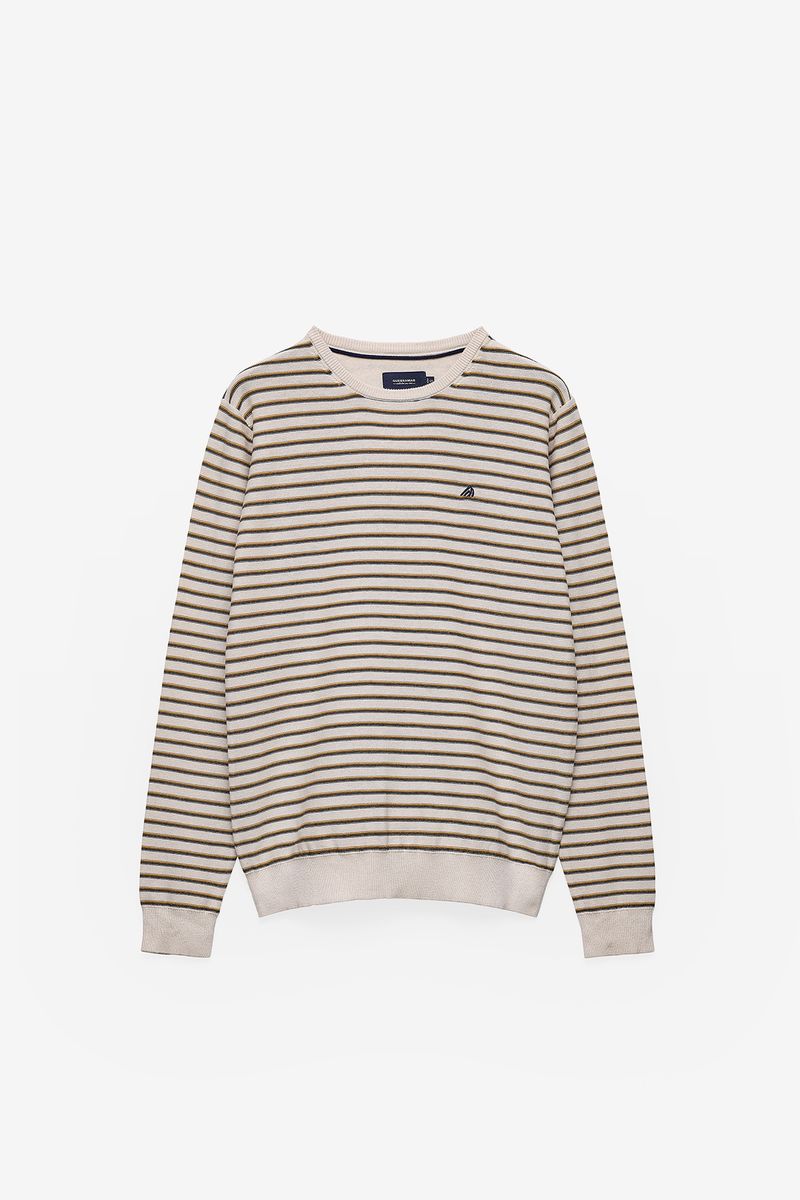 CAMISOLA DE MALHA ÀS RISCAS