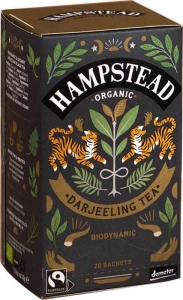 Hampstead Tea Bio Darjeeling Schwarztee Beutel, 20 Stück
