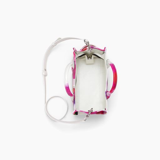 Marc Jacobs The Future Floral Leather Small Tote Bag, White Multi