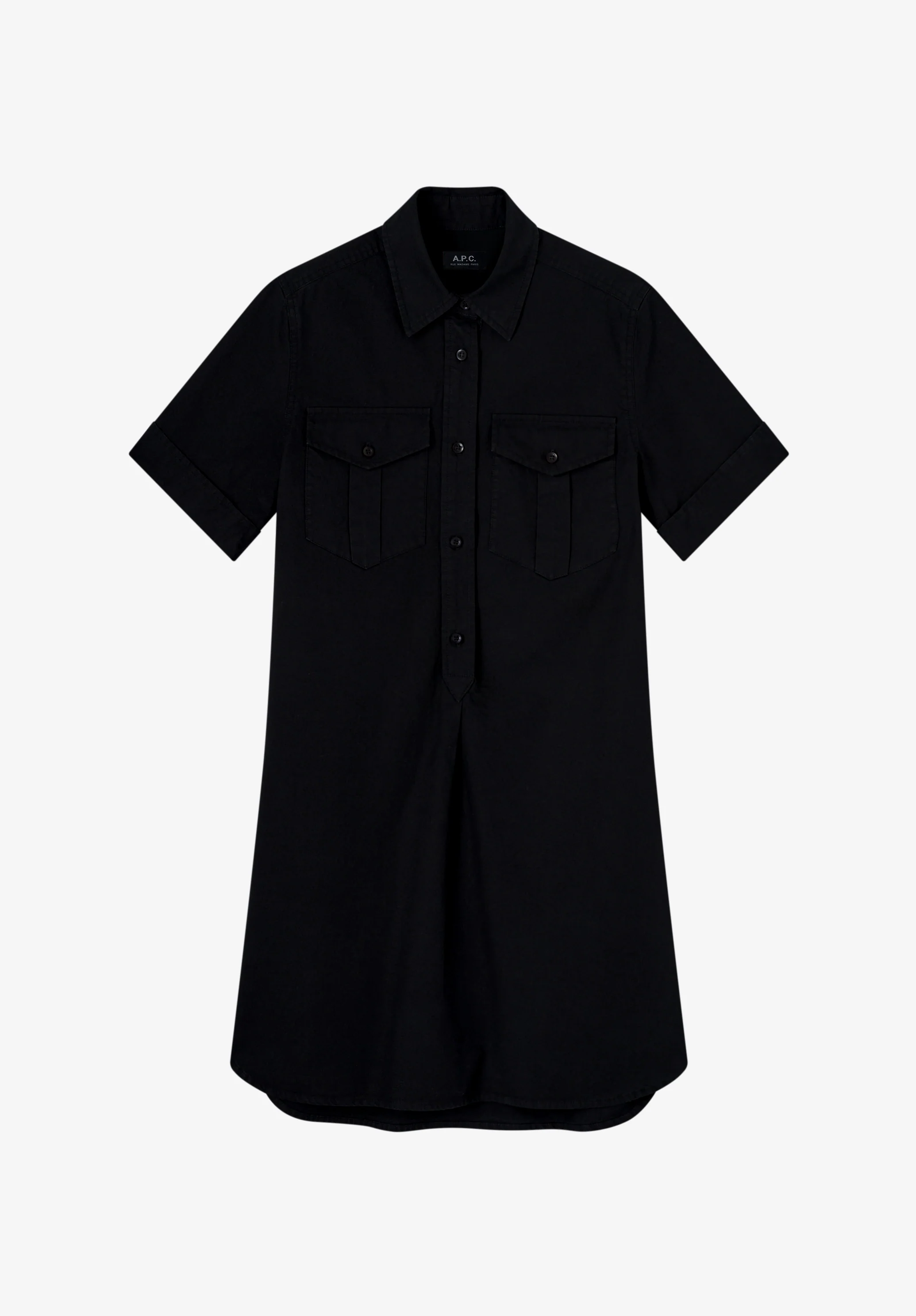 army shirt dress - Noir