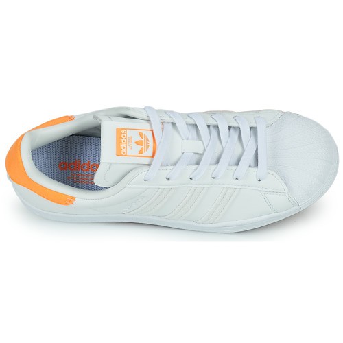 adidas Originals - SUPERSTAR W - Blanc / Orange