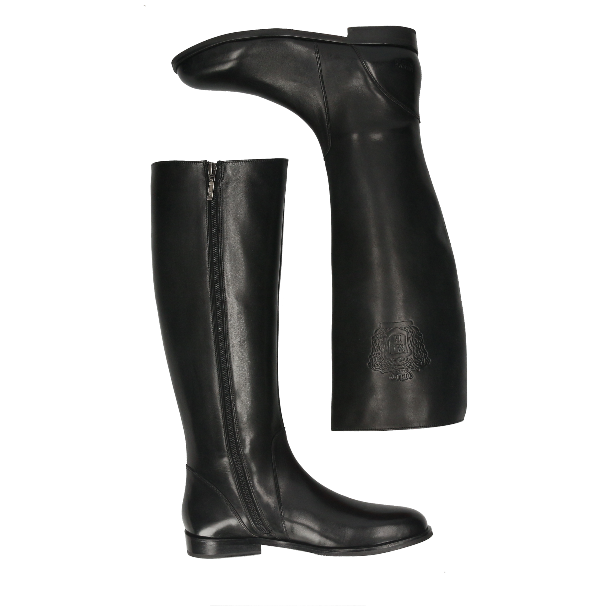 SUSAN 7 - Bottes à talon plat | Noir