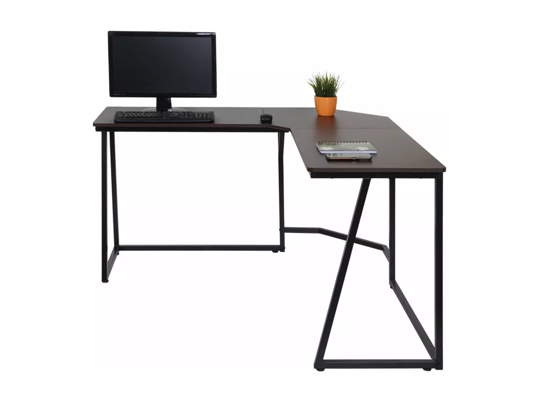 Bureau d'angle MCW-K66, brun foncé