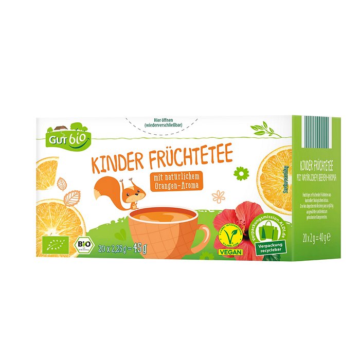 GUT BIO Bio-Kindertee 45 g, Orange