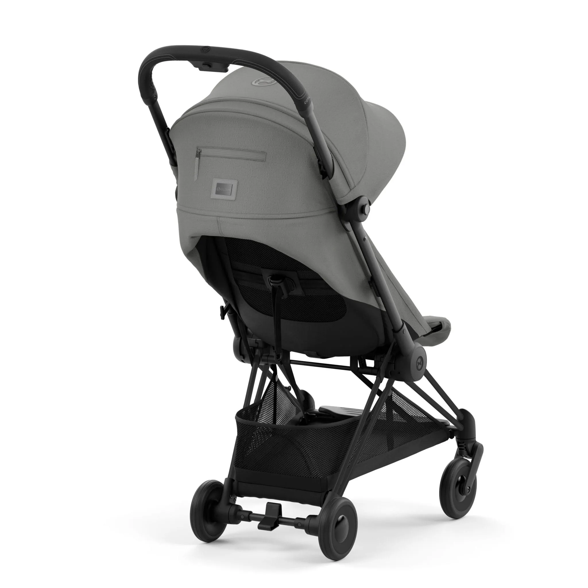 Cybex Poussette Coya - Cadre noir mat avec siège gris mirage