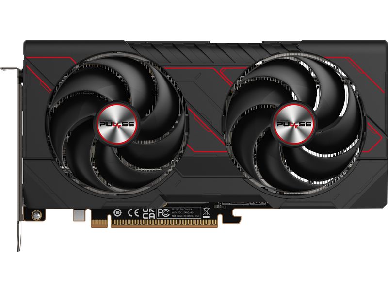 SAPPHIRE Grafikkarte AMD Radeon RX9060 XT PULSE OC 16GB GDD Grafikkarte mit 16 GB GDDR6 Speicher