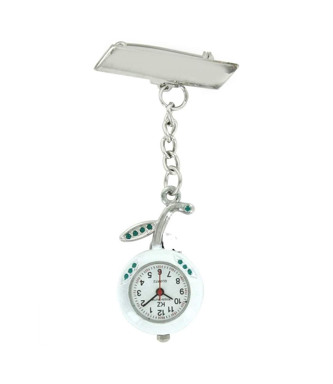 Montre Pour Infirmière Acier Pomme Blanche 93