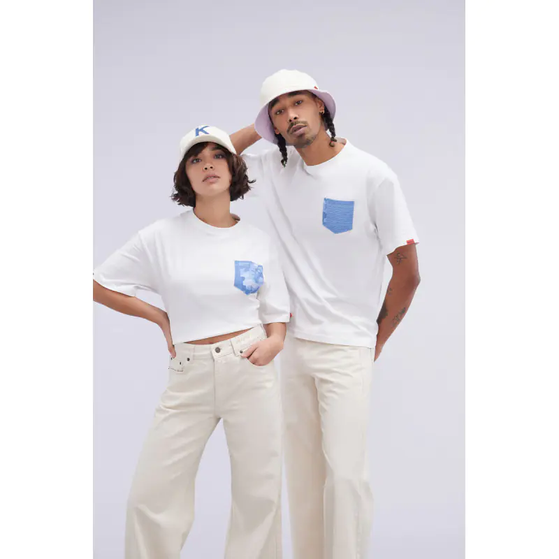 ORGANIC POCKET TSHIRT BLANC POLO MANCHES COURTES Coton biologique No Gender