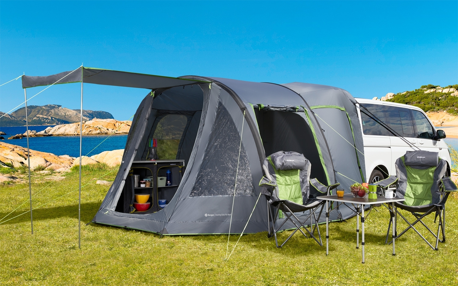 Berger Touring Easy Air Rear aufblasbares Heckzelt für VW T5/T6