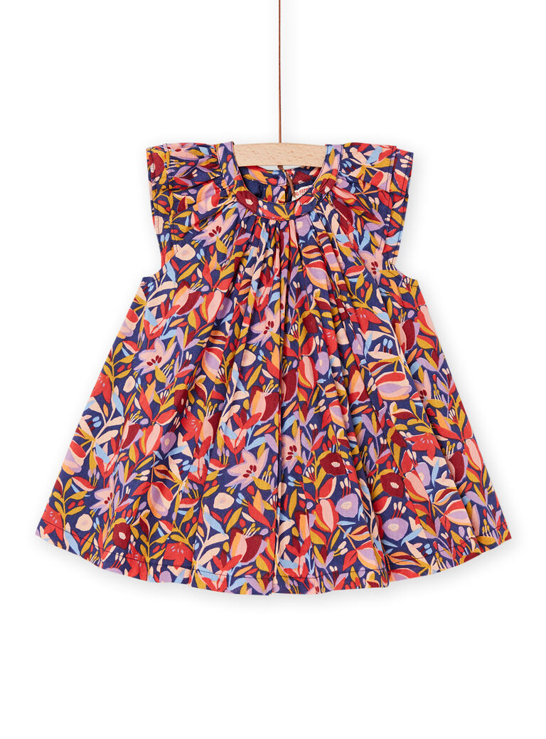 Robe indigo à imprimé fleuri