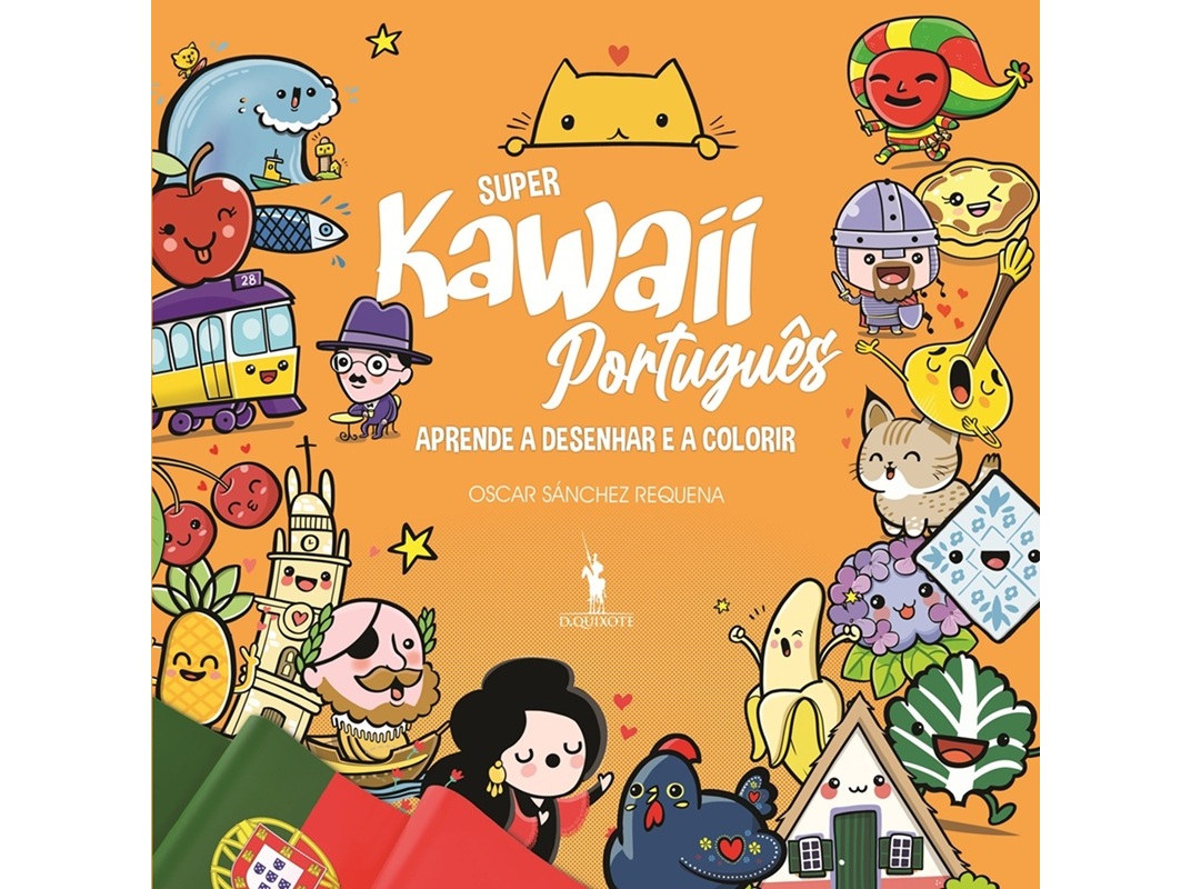 LIVRO SUPER KAWAII: APRENDE A DESENHAR E COLORIR