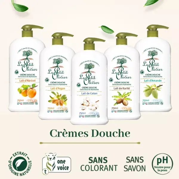 Le Petit Olivier - Creme de Banho Extra Suave - Leite de Algodão - Sem Sabão 750ml