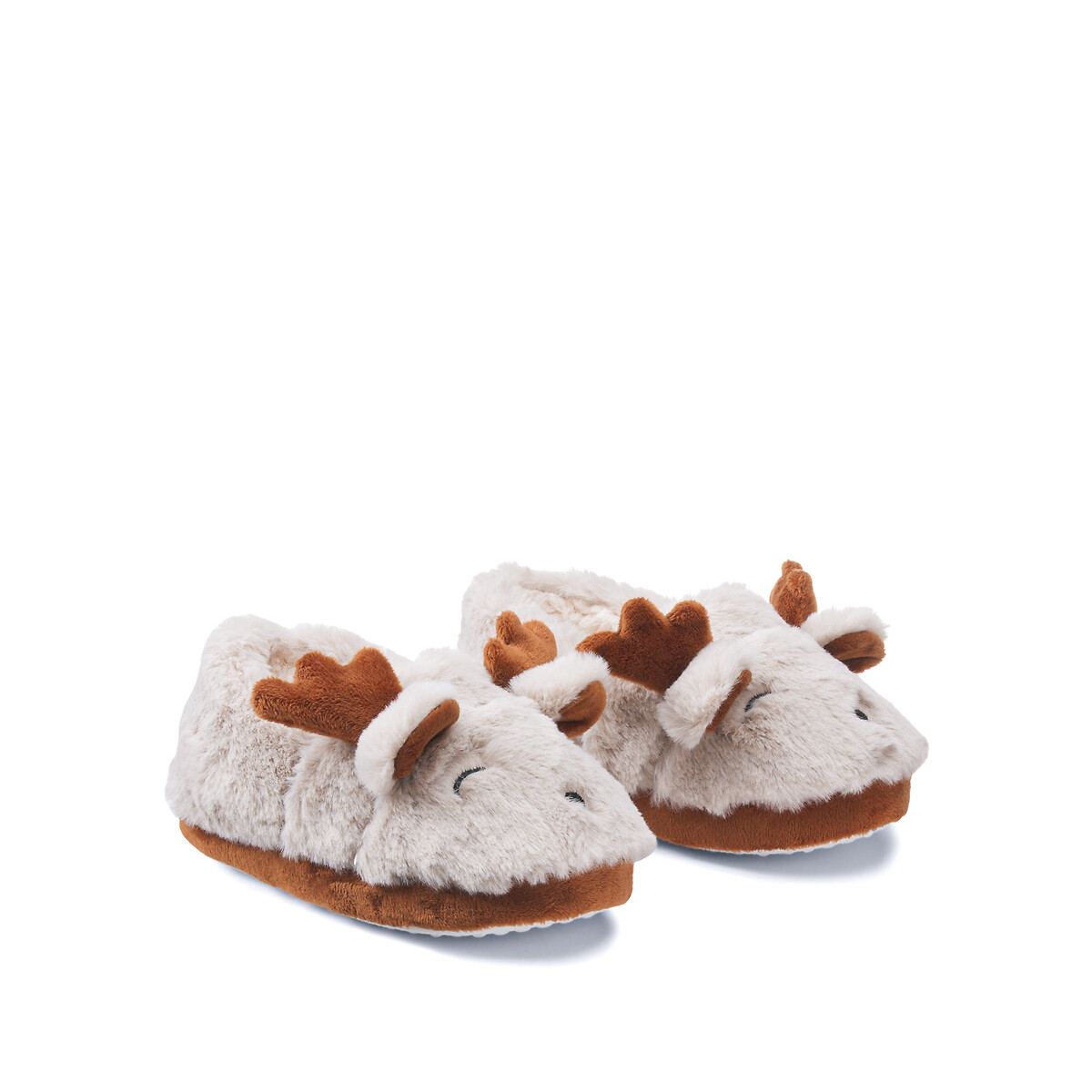 COLEÇÕES LA REDOUTE<br>Pantufas, cabeça de rena