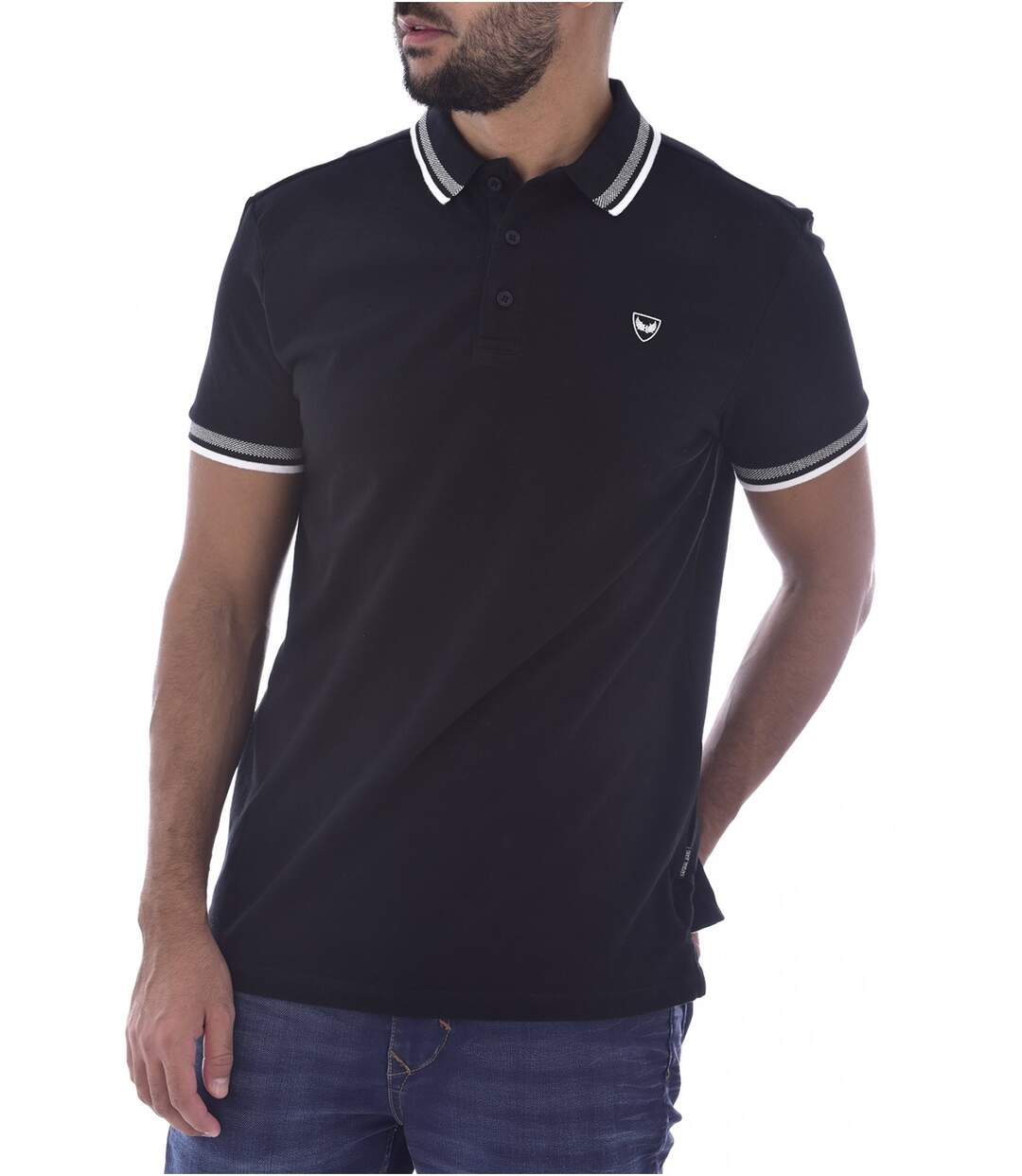 Polo avec liseret coton piqué  -  Kaporal - Homme