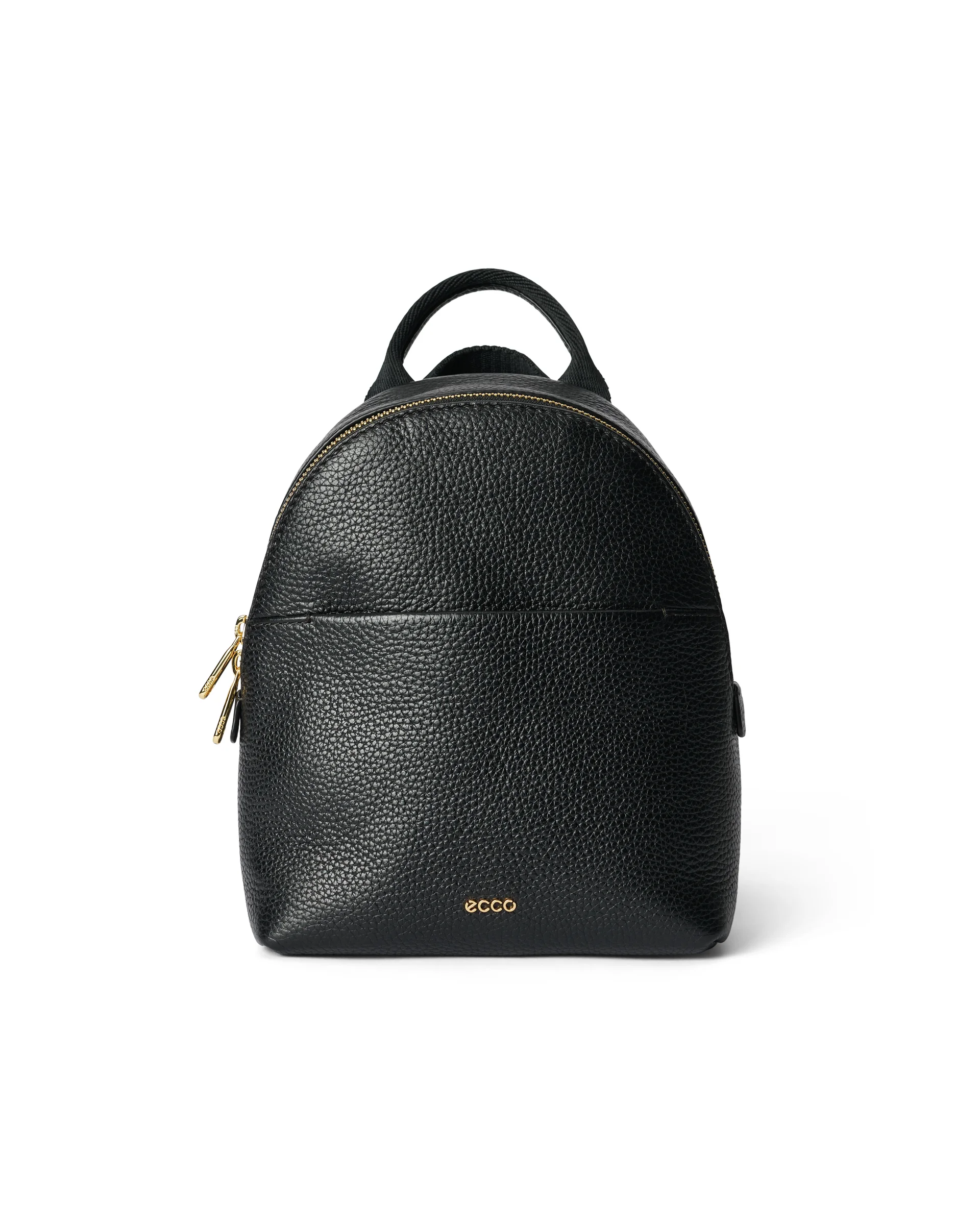 ECCO Round Pack Rucksack aus Leder Schwarz 23X20,5X10,5 cm