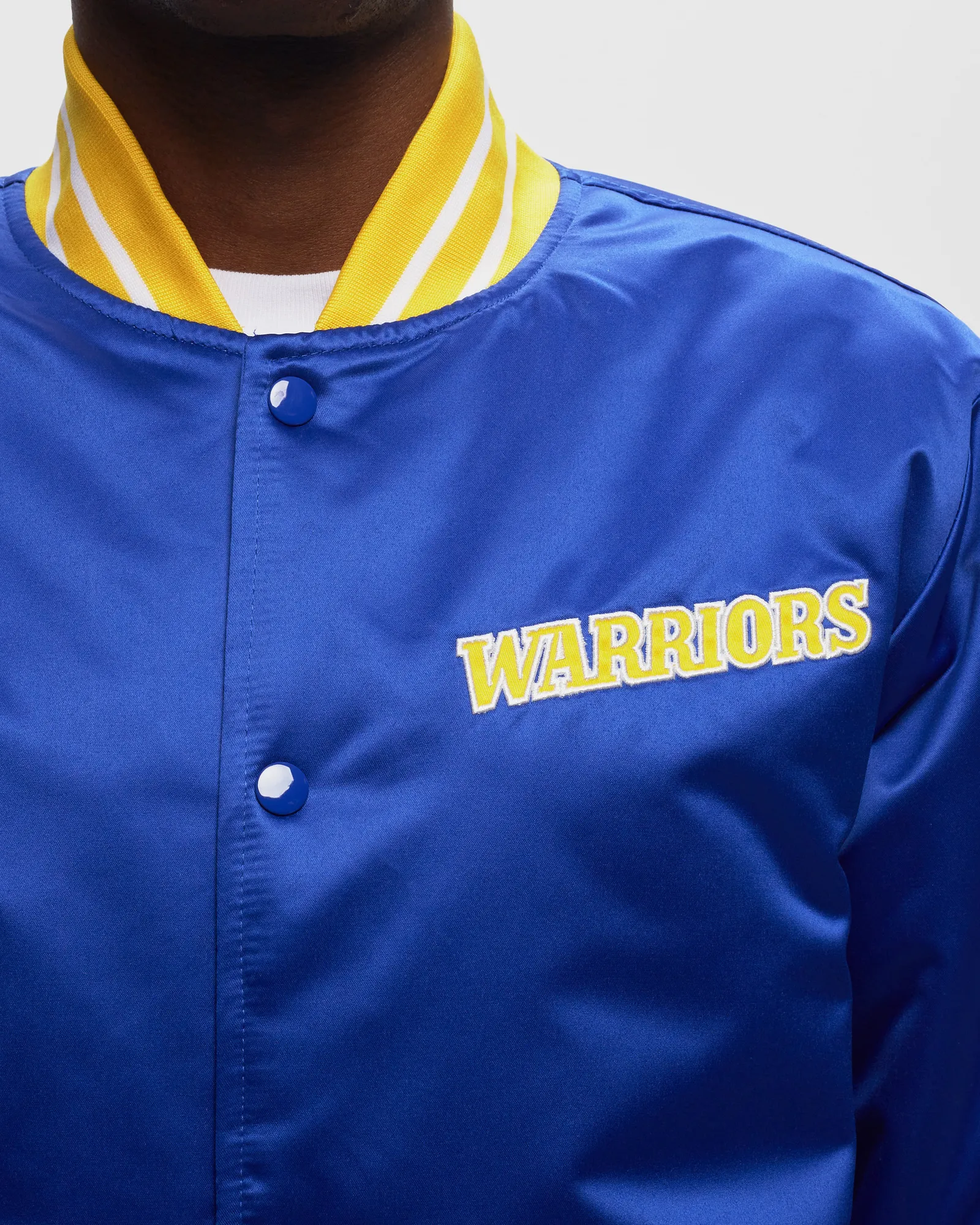 Mitchell & Ness NBA Heavyweight Satin Jacket Golden State Warriors