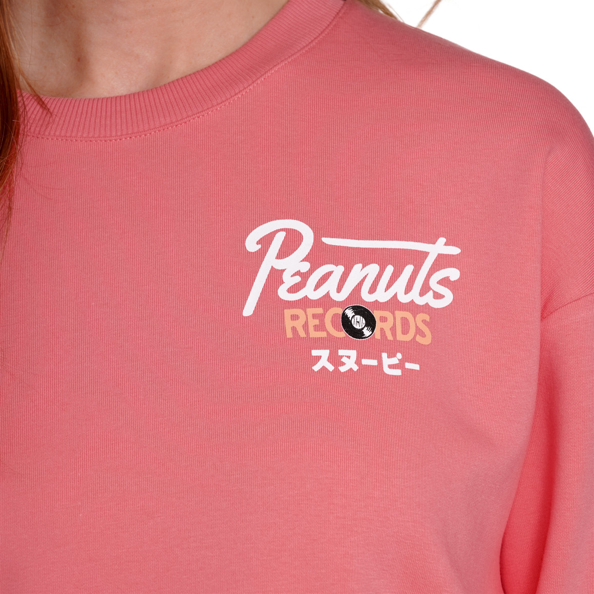 Jonas Nielsen Peanuts Sweatshirt mit Rückenprint rosa
